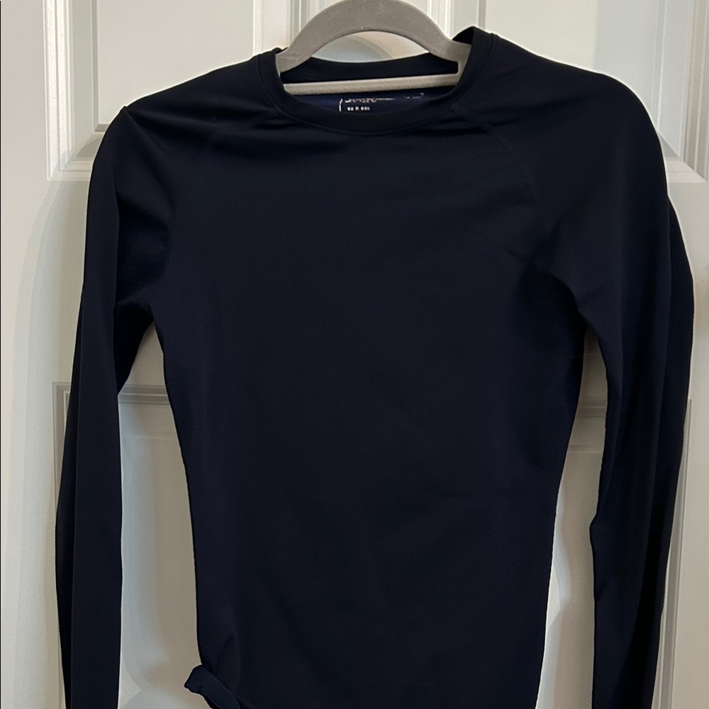 Figs Women's Navy Long Sleeve Top